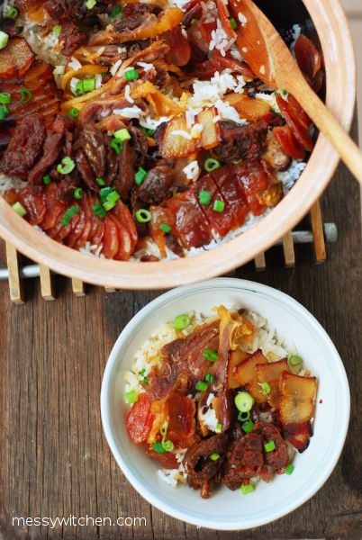 Lap Mei Fan 臘味飯 Chinese Preserved (Waxed) Meat Claypot Rice